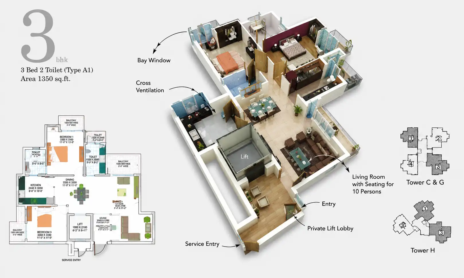 3 BHK Executive